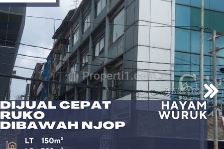 Dijual Cepat Ruko 4 Lantai Lokasi Strategis Harga di Bawah NJOP di Gambir Jakarta Pusat