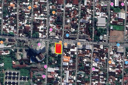 Disewakan Lahan di Jalan Sriwijaya Kota Mataram Lombok Persis Bersebelahan dengan Golden Palace Hotel, Cocok untuk Segala Usaha