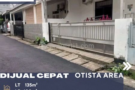 Dijual Cepat Rumah Lokasi Strategis Bebas Banjir di Otista Jatinegara Jakarta Timur