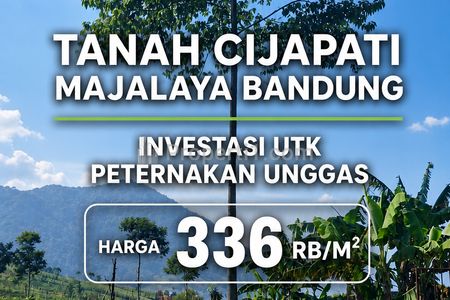 Jual Tanah Cocok untuk Peternakan Unggas @Cijapati Cicalengka Bandung