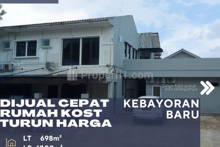 Dijual Rumah Kost-Kostan Lokasi Sangat Strategis di Petogogan Kebayoran Baru Jakarta Selatan