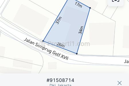 Dijual Rumah Asri dan Siap Huni Dekat RS di Simprug Golf, Kebayoran Lama, Jakarta Selatan