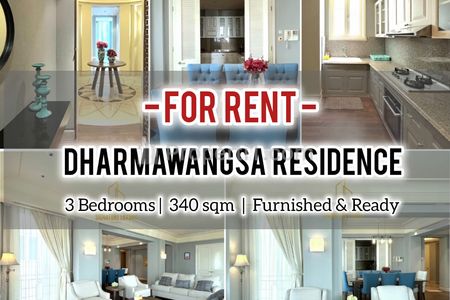 Sewa Apartemen Dharmawangsa Residence 3BR 340 sqm, Furnished & Ready To MOve in, Direct Owner - Yani Lim 08174969303