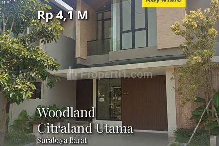 Dijual Rumah Baru Woodland Citraland Sambikerep Surabaya Barat
