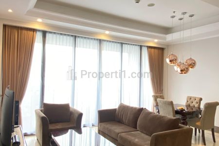 For Lease Apartment District 8 SCBD South Jakarta, Type 2+1 BR 153 Sqm Fully Furnished Private Lift
