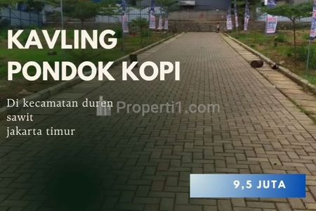 Dijual Tanah Kavling Siap Bangun di Pondok Kopi, Duren Sawit, Jakarta Timur