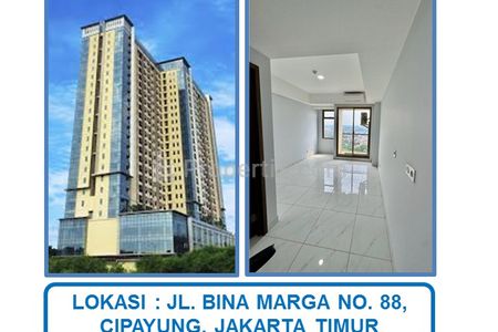 Jual Cepat Harga Spesial Apartemen Sakura Garden City Tipe Studio Unfurnished di Cipayung, Jakarta Timur