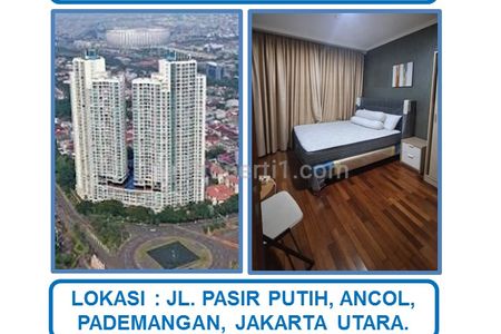 Jual Cepat Harga Spesial Apartemen Ancol Mansion 1 BR Full Furnished di Pademangan, Jakarta Utara
