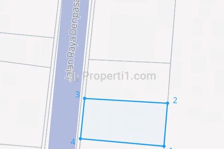 Dijual Tanah Jl Denpasar-Singaraja Mengwi Badung Bali Zona Perdangan dan Jasa