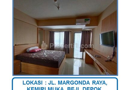 Jual Cepat Harga Spesial Apartemen Park View Depok Tipe 1 BR Full Furnished di Margonda, Depok