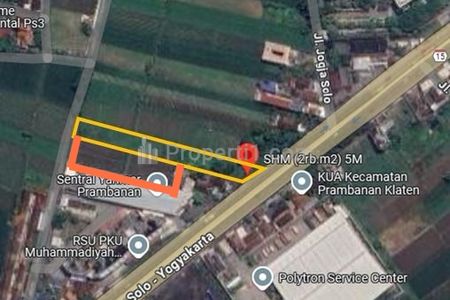 Dijual Tanah di Prambanan, Klaten, Jawa Tengah