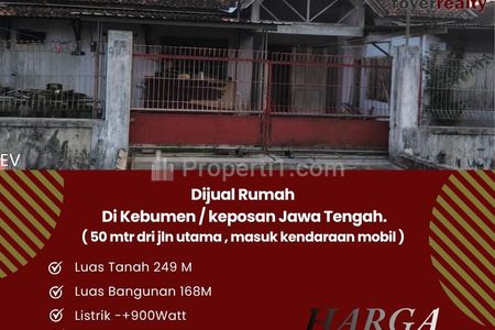 Dijual Rumah di Kebumen, Jawa Tengah