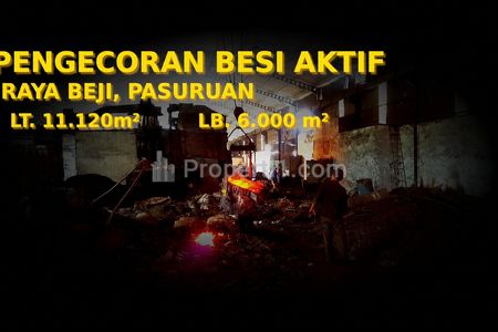 Jual Pabrik Pengecoran Besi Aktif di Kawasan Beji Pasuruan