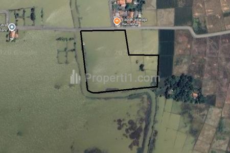 Jual Murah Tanah 2,1 ha di Karangligar Karawang Barat