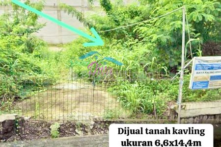 Dijual Tanah Siap Bangun SHM di Jembatan 1 Rawalumbu Bekasi Luas 95.40m² Bebas Banjir