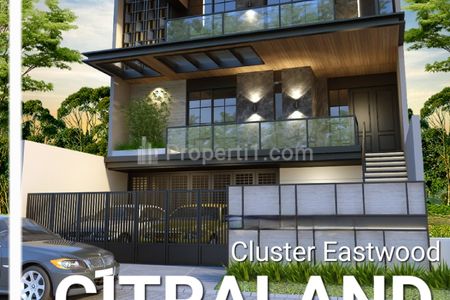 Dijual Rumah Baru Eastwood Citraland Surabaya - Garasi Carport 4 Mobil - Bonus Pagar - Spesial Row Jalan Lebar 4 Mobil Dekat Taipei School