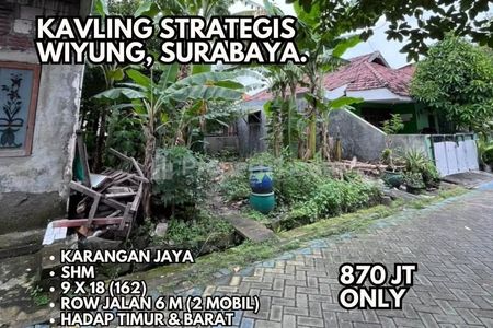 Dijual Tanah di Karangan Jaya Wiyung Surabaya - Siap Bangun Padat Penduduk