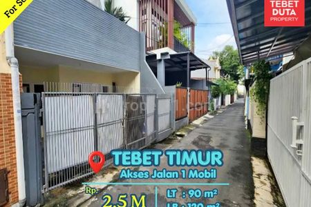 Dijual Cepat Rumah Tebet Timur Jakarta Selatan Lokasi Strategis Nyaman Jalan 1 Mobil