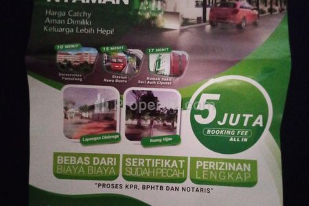 Dijual Rumah di Perumahan Grand Sahid Rawa Kalong Bogor