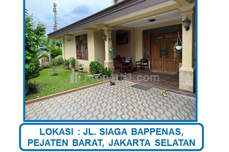 Jual Cepat Harga Spesial Rumah Hook Bagus 2 Bangunan 1 Lantai di Jl. Siaga Bappenas, Pejaten Barat, Pasar Minggu, Jakarta Selatan