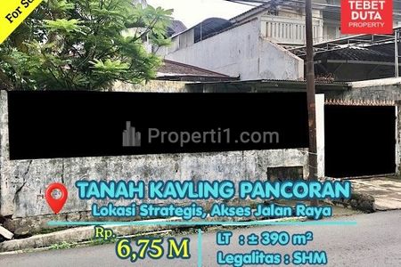 Dijual Tanah Kavling Pengadegan Pancoran Jakarta Selatan, Cocok Buat Usaha dan Kantor Akses Jalan Raya