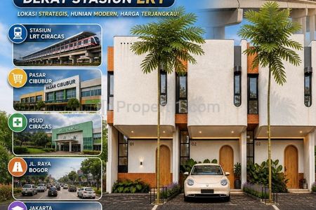 Dijual Rumah Modern 2 Lantai di Ciracas, Jakarta Timur