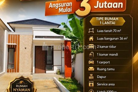 Dijual Rumah 1 Lantai Siap Huni Dekat Tol Cimanggis, Depok
