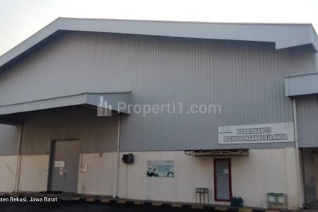 Sewa Gudang Siap Pakai Luas 29000m2 Bangunan 13000m2 di Jatimulya, Tambun Selatan, Bekasi, Jawa Barat