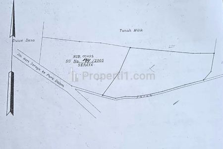 Dijual Tanah 23 Are di Seraya Karangasem View Bukit dan Laut ITR Kuning
