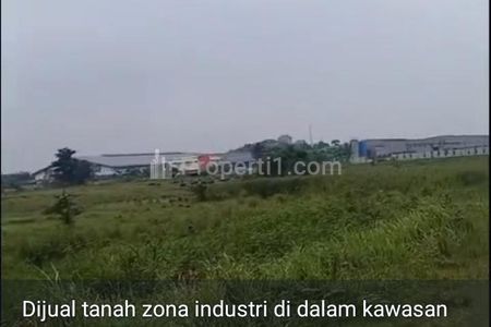 Jual Nego Tanah Luas 48 Hektar, Zona Industri, Dalam Kawasan Budi Mulya, Akses Kontainer, Cikupa, Tangerang