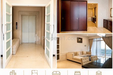 Sewa Apartemen 3BR Furnish Siap Huni Private Lift di Senayan Residence Lokasi Jakarta Selatan