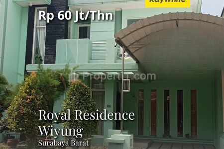 Disewakan Rumah Royal Residence Cluster Terdepan Wiyung Surabaya