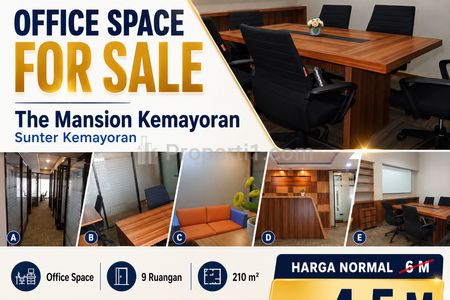 Dijual Office The Mansion Fontana 12Room LB 210 Lokasi Sangat Stategis Bisnis Dijamin Untung Nego !!