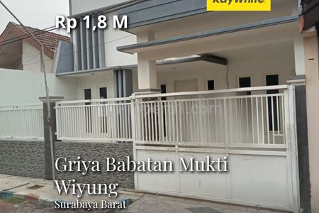 Dijual Rumah Griya Babatan Mukti Wiyung Surabaya 