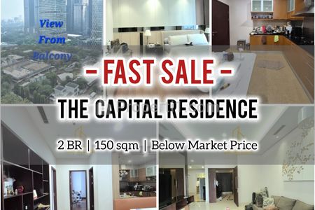 Jual Cepat Apartemen Capital Residence SCBD 2+1 BR 150 sqm, Fully Furnished & Ready, Direct Owner - Yani Lim