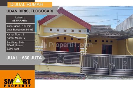 Jual Cepat Rumah Bebas Banjir di Udah Riris Tlogosari Semarang