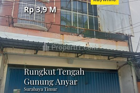 Dijual Ruko 3 Lantai Lebar 8 Nol Jalan Raya Rungkut Tengah Gunung Anyar Surabaya Timur
