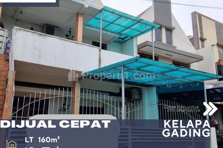Dijual Rumah 2 Lantai Bebas Banjir di Kelapa Gading Jakarta Utara