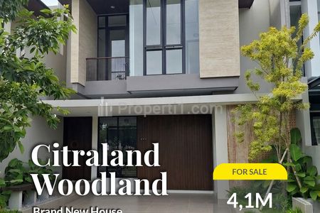 Rumah Dijual di Citraland Woodland Surabaya Barat, Row Jalan Lebar
