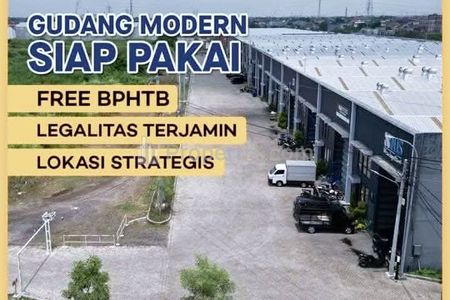 Dijual Gudang Ready Akses Mudah ke Tol di Taman Sidoarjo