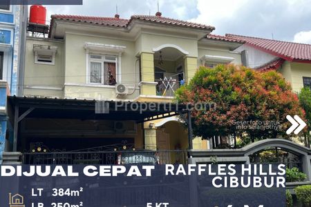 Dijual Cepat Rumah Siap Huni Dalam Komplek Raffles Hills Cibubur Lokasi Strategis di Cibubur Depok