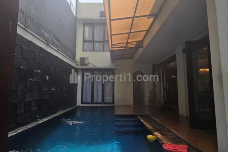 House for Rent at Kemang South Jakarta | 3BR Fully Furnished | Private Swimming Pool