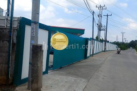 Dijual Gudang dan Tanah Zona Kuning di Jalan Cilangkara Bekasi