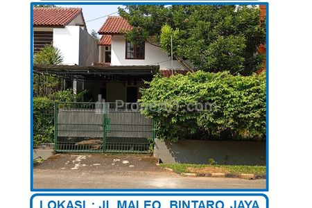 Jual Cepat Harga Spesial Rumah 2 Lantai SHM di Jl. Maleo, Bintaro Jaya Sektor 9, Tangerang Selatan