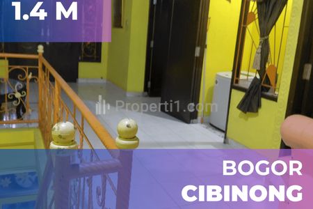 Jual Rumah di Cibinong Bogor dalam Perumahan Pesona Telaga 2 Lantai dekat ke Gerbang Tol Citeurerup