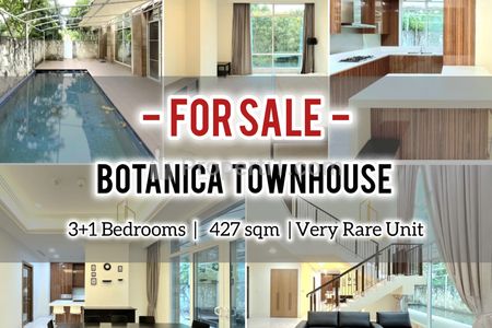 Jual Apartemen Botanica – Limited Town House, Private Garden & Private Pool, 3+1BR 427sqm, BY INHOUSE BOTANICA, DIRECT OWNER – YANI LIM 08174969303