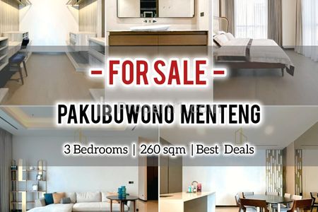 Jual Termurah Apartemen Pakubuwono Menteng Jakarta Pusat, 3BR 260sqm, Furnished, Below Market Price & Get Refund – DIRECT OWNER – YANI LIM 08174969303