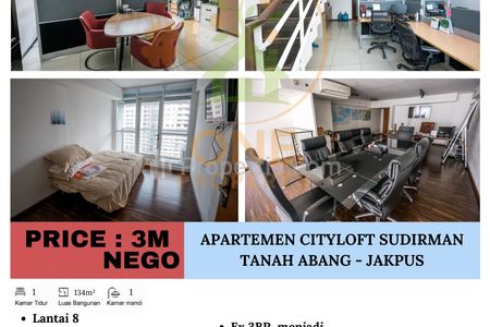 Dijual Apartment Cityloft Sudirman, Tanah Abang – Jakarta Pusat