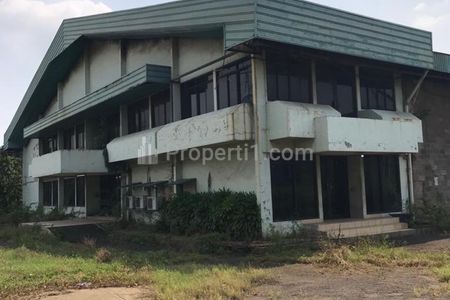 Jual Gudang 61% Bawah NJOP, HGB Murni, Ex Daikin Luas 16000m2 Bangunan 11000m2 Luar Kawasan, Akses Kontainer di Cakung, Jakarta Timur