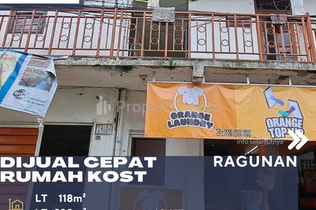 Dijual Rumah Kost + Toko Lokasi Dekat Area Perkantoran Simatupang di Ragunan Jakarta Selatan